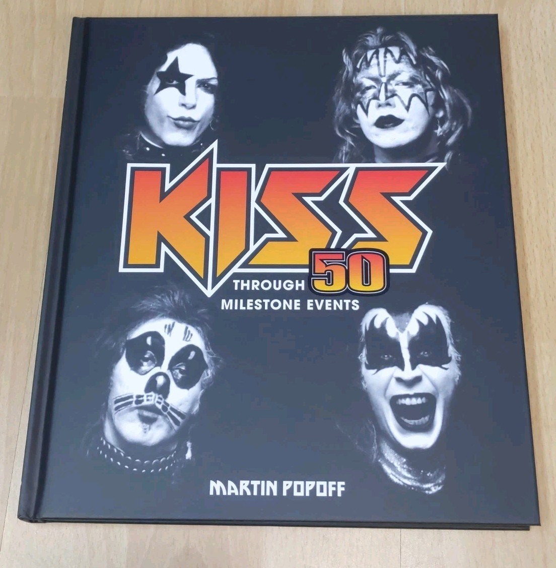 KISS Through 50 Milestone Events Hard Cover Book NEW 9781577156468 Martin Popoff