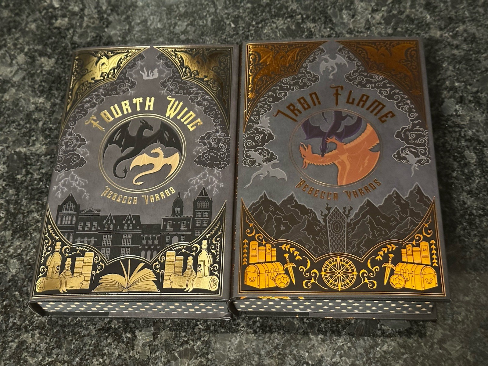 RARE Lilac Libraries Fourth Wing + Iron Flame Empyrean Set Rebecca Yarros