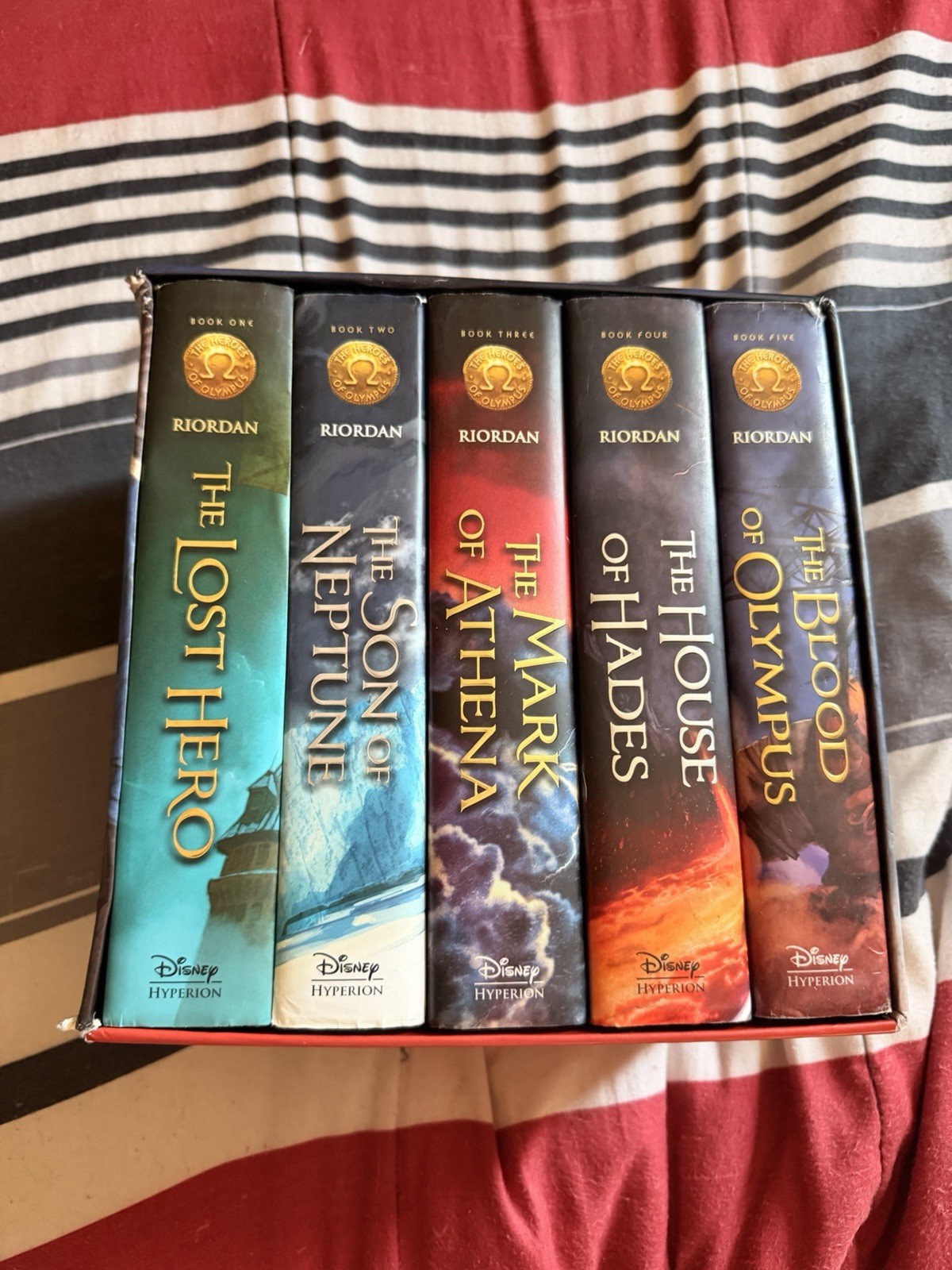 Heroes of Olympus Series Rick Riordan Boxset OOP Hardcover 1st Edition