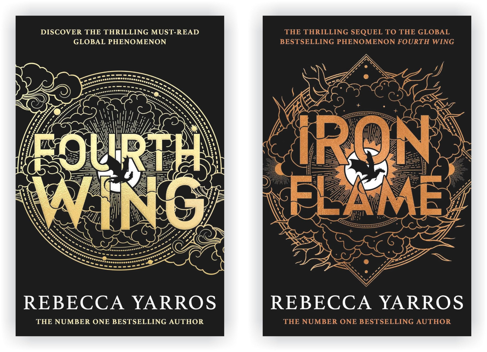 The Empyrean Series 2 Books Set By Rebecca Yarros Fourth Wing, Iron Flame