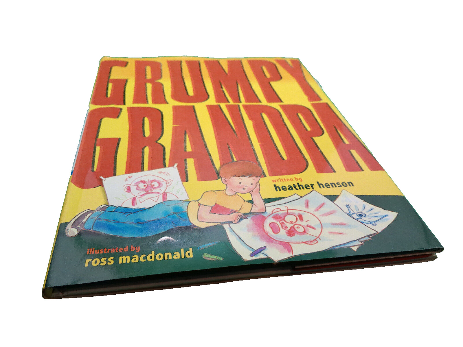 Grumpy Grandpa signed HB w DJ book autographed Animal Gambill Jackson-Williams