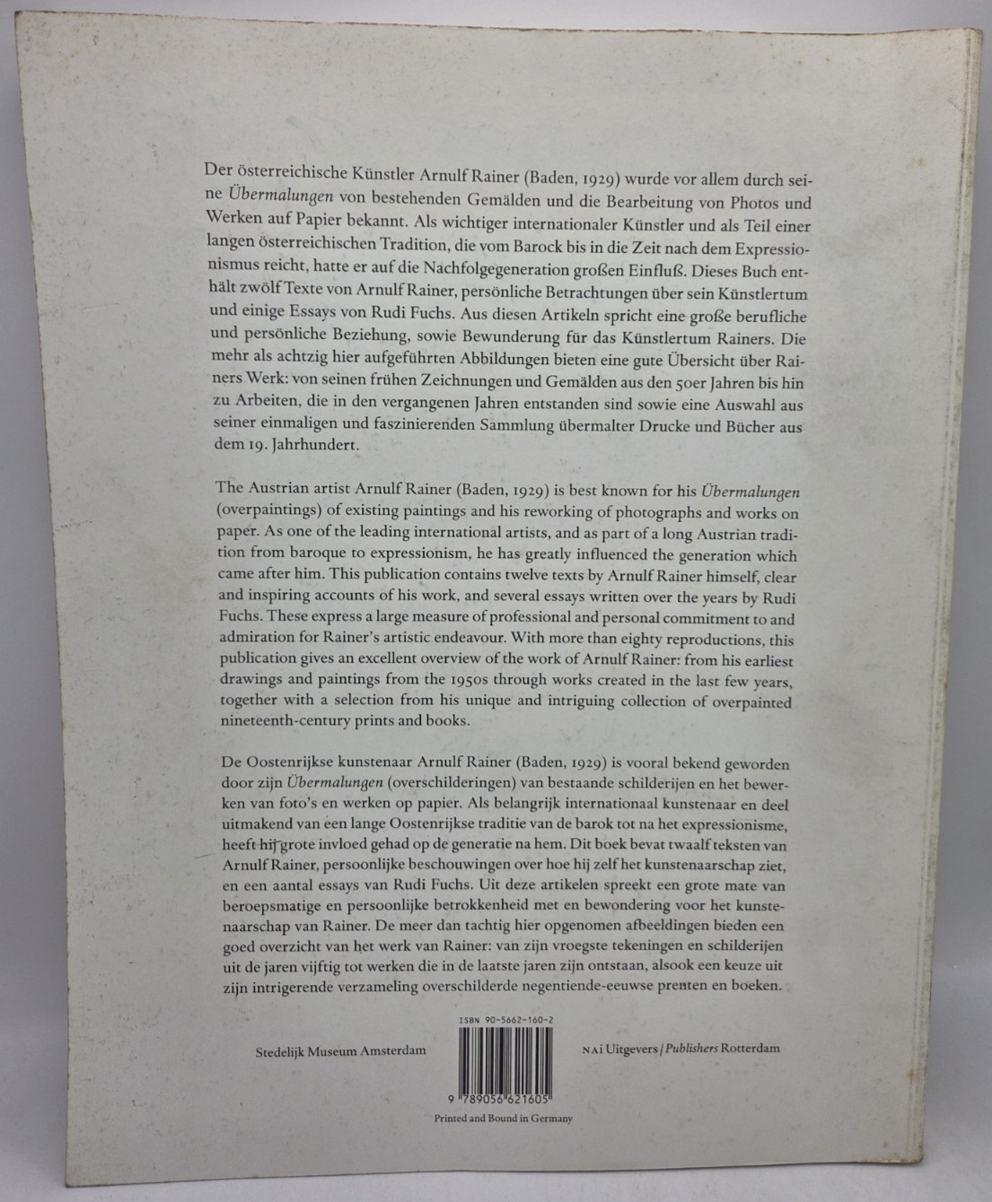 Arnulf Rainer: Even Before Language by Rudi Fuchs and Arnulf Rainer, PB 2000