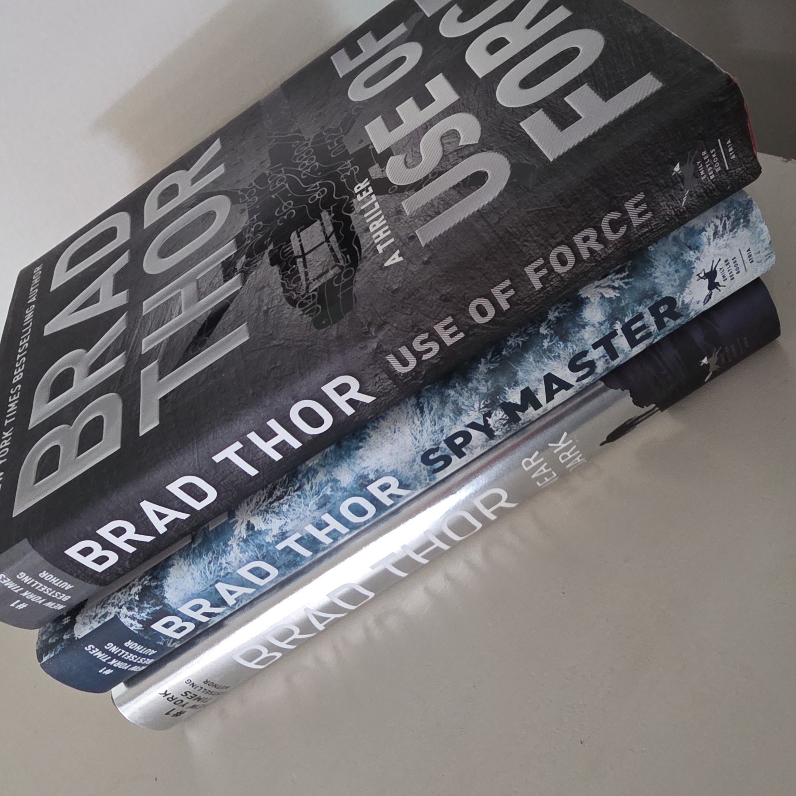 3 Brad Thor Hardcovers Spymaster, Use of Force, Near Dark