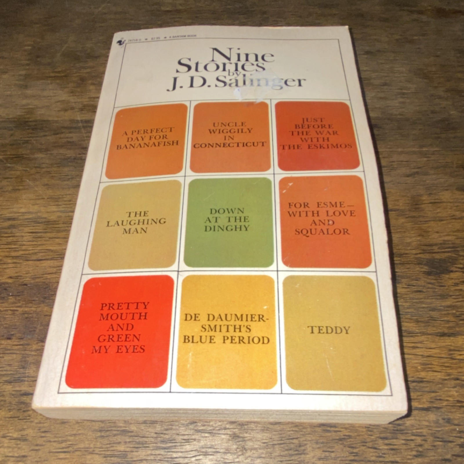 Nine Stories by J.D. Salinger PB Bantam Books Reprint Edition 1983