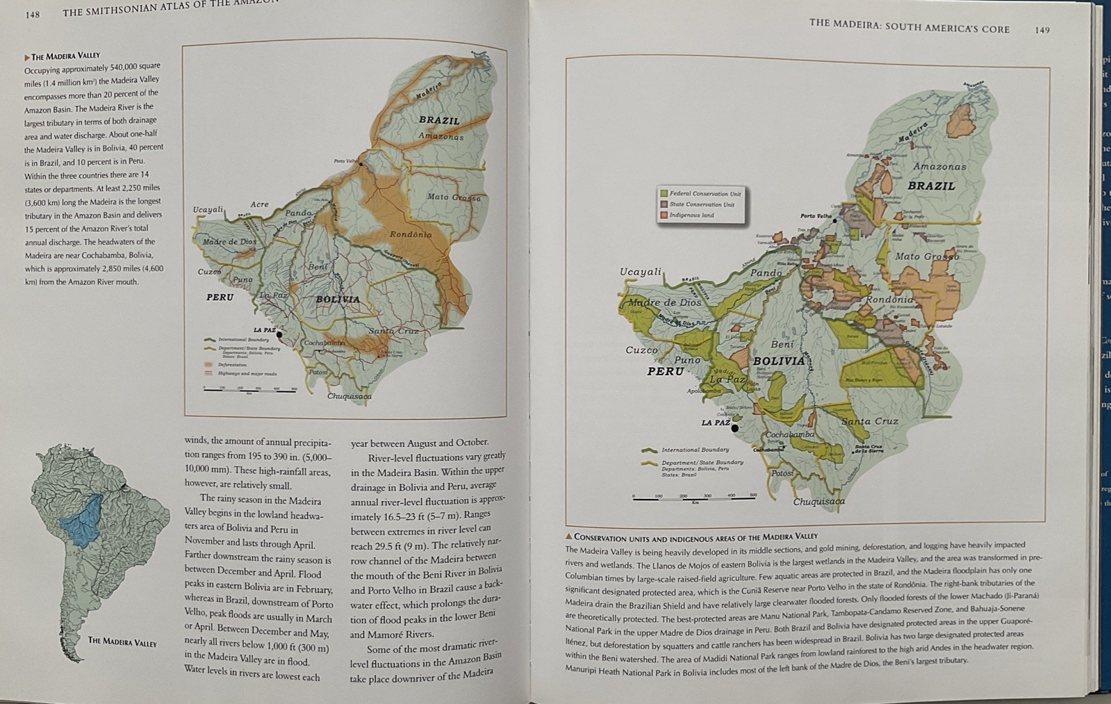 Smithsonian Atlas of the Amazon by E. Ferreira Michael Goulding R Barthem HC VGC