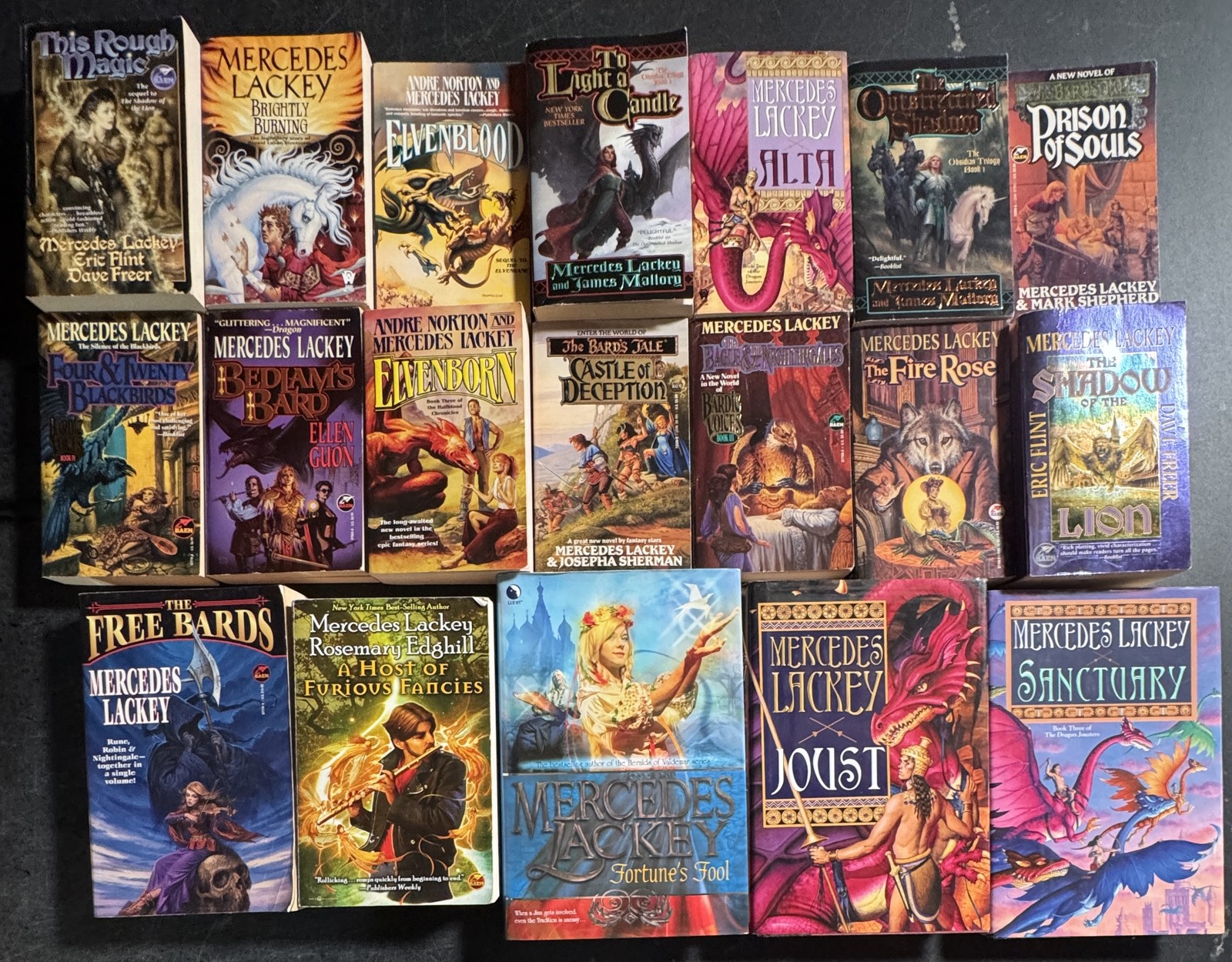 Lot 19 MERCEDES LACKEY Fantasy Novels Some Valdemar