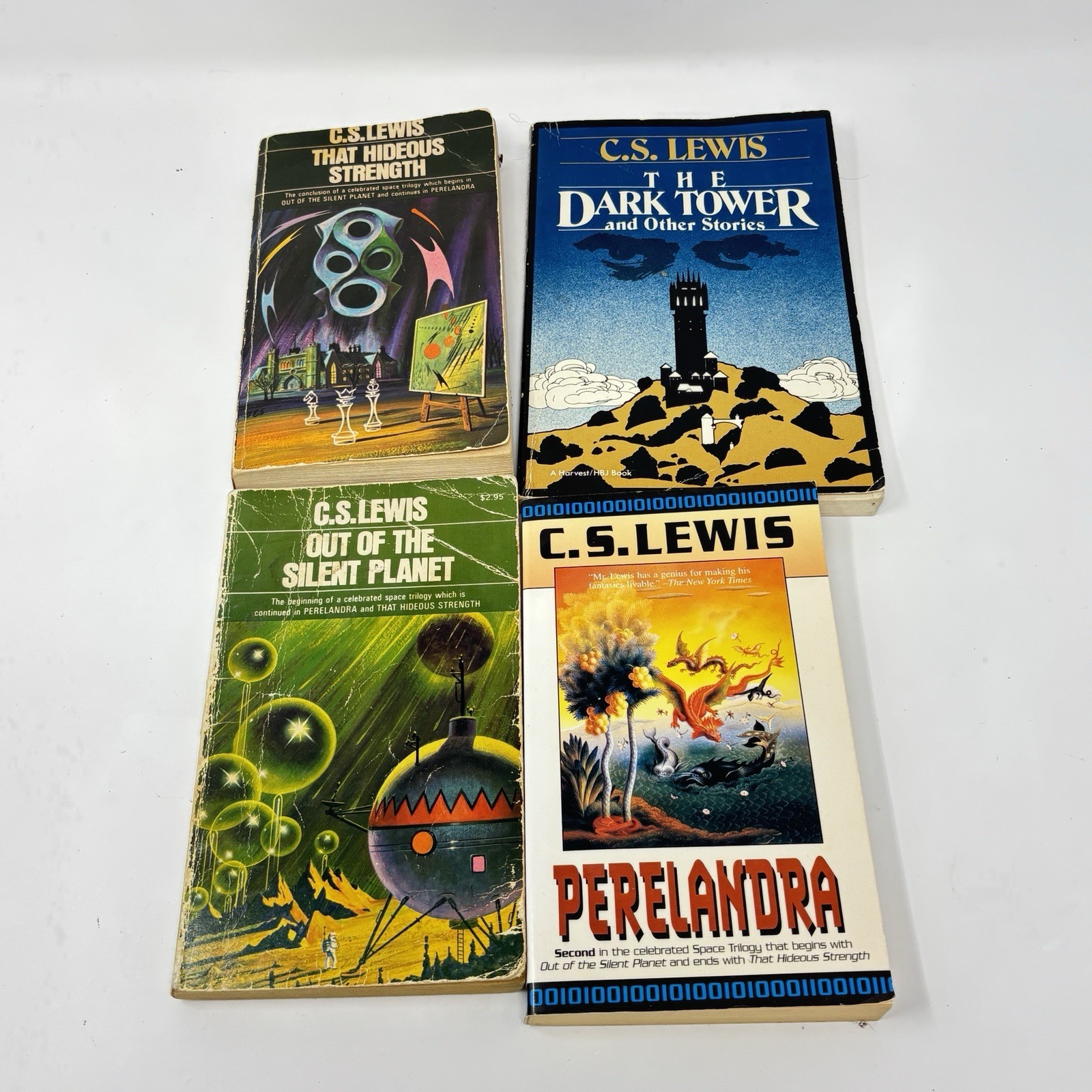Lot of 12 C S Lewis Books Vintage Paperback Christian Fantasy Theology