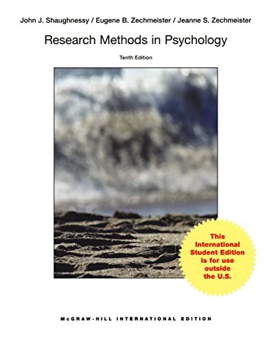 Research Methods Psychology (Int’l Ed)