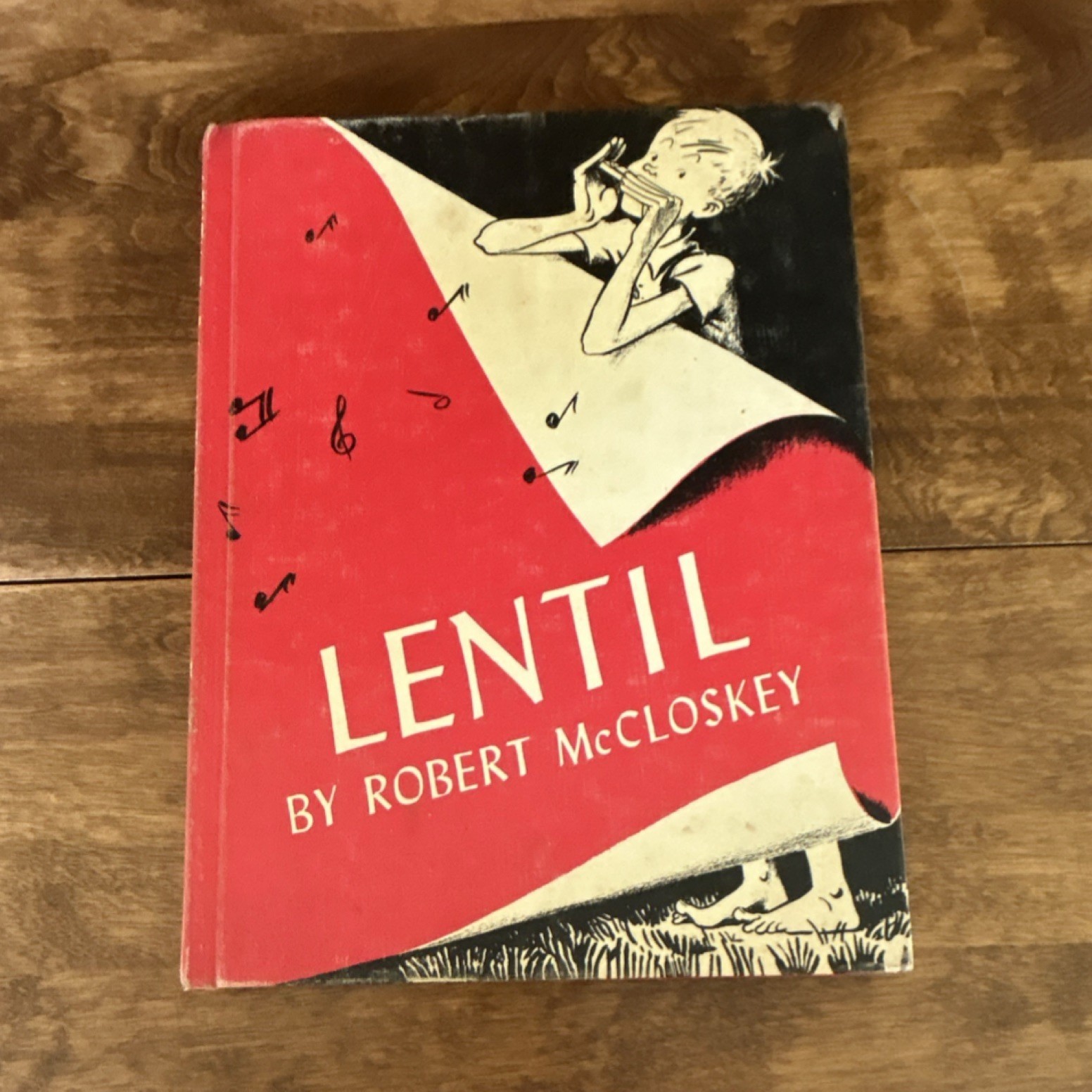 Lentil by Robert McCloskey Hardcover Illustrated Picture Book Viking Press 11th