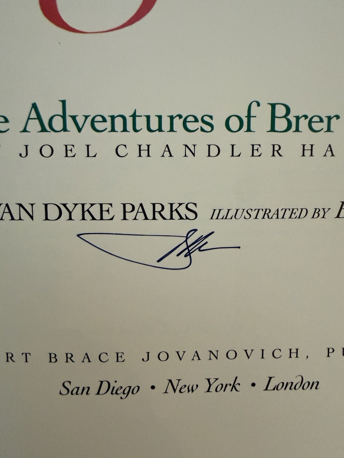 Signed Jump Again! More Adventures Of Brer Rabbit Autographed By Barry Moser