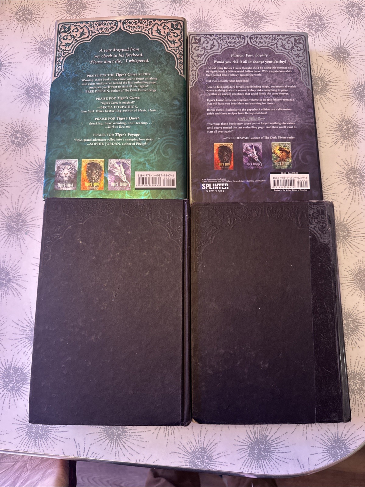 Tiger’s Curse Series 4 Book Lot Colleen Houck Mixed Formats Fantasy