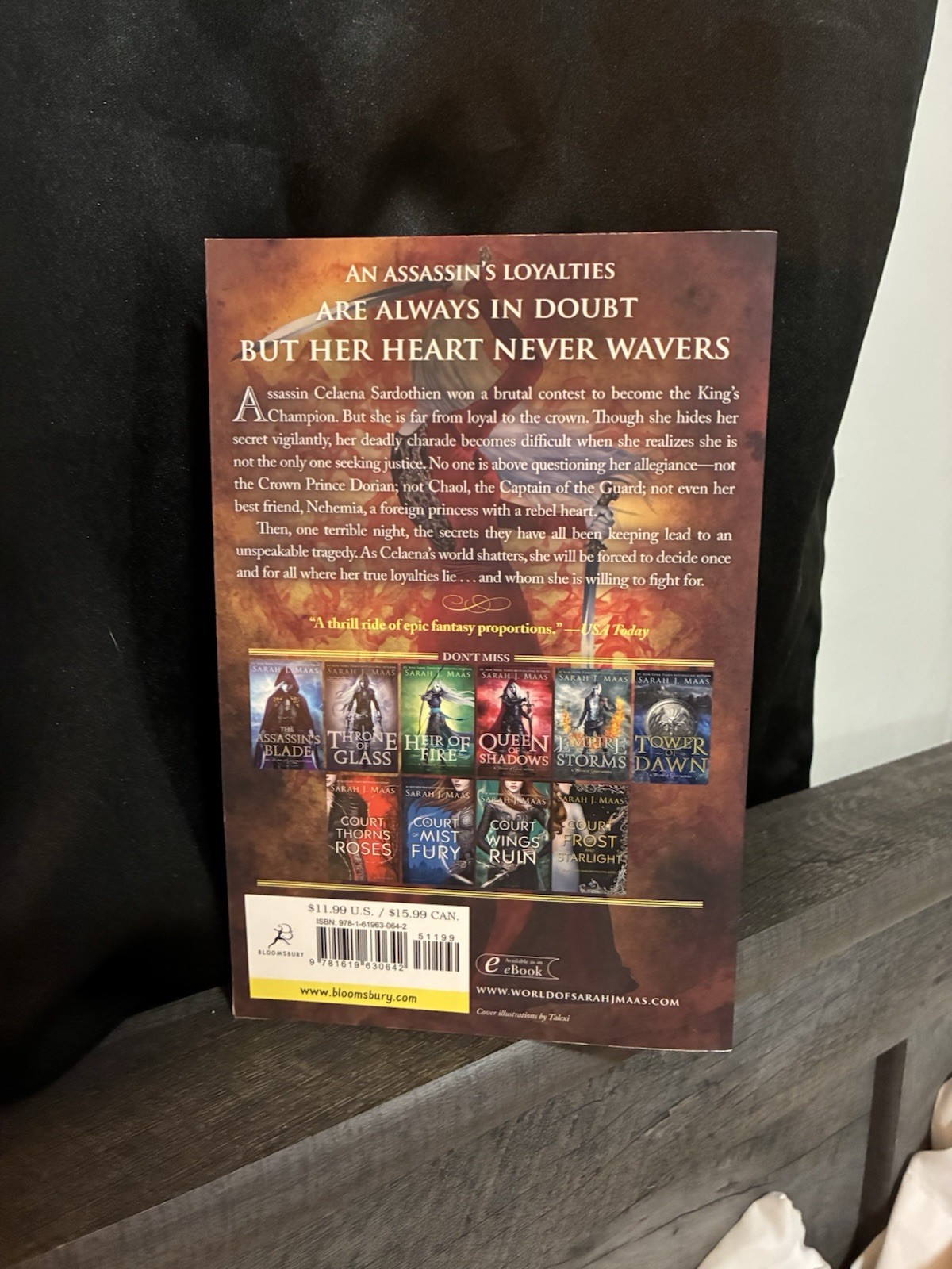 Crown of Midnight Sarah J Maas Original Cover Paperback 2014 OOP Throne of Glass