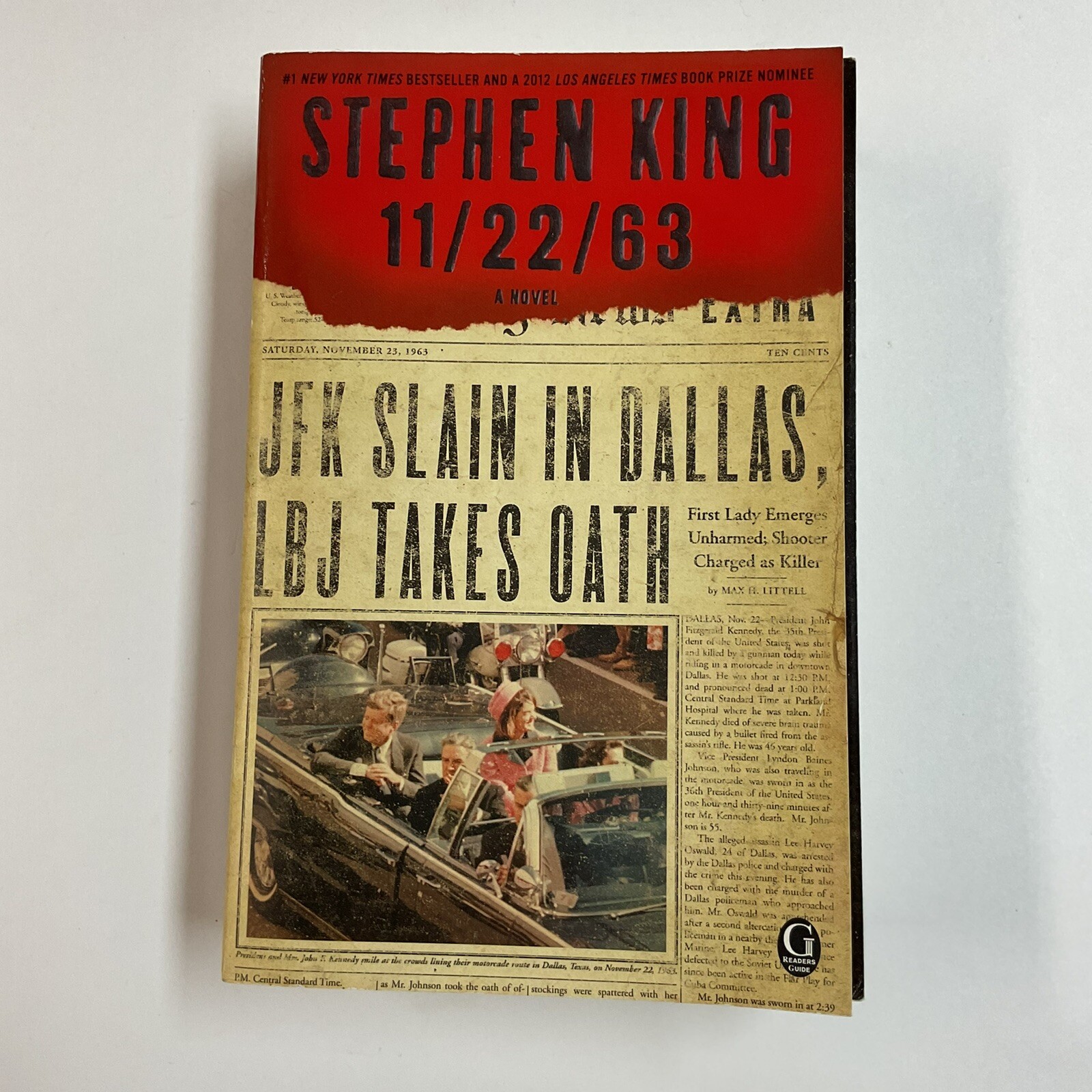 11/22/63 Stephen King 1st Edition Paperback Book Fiction JFK Time Travel Novel