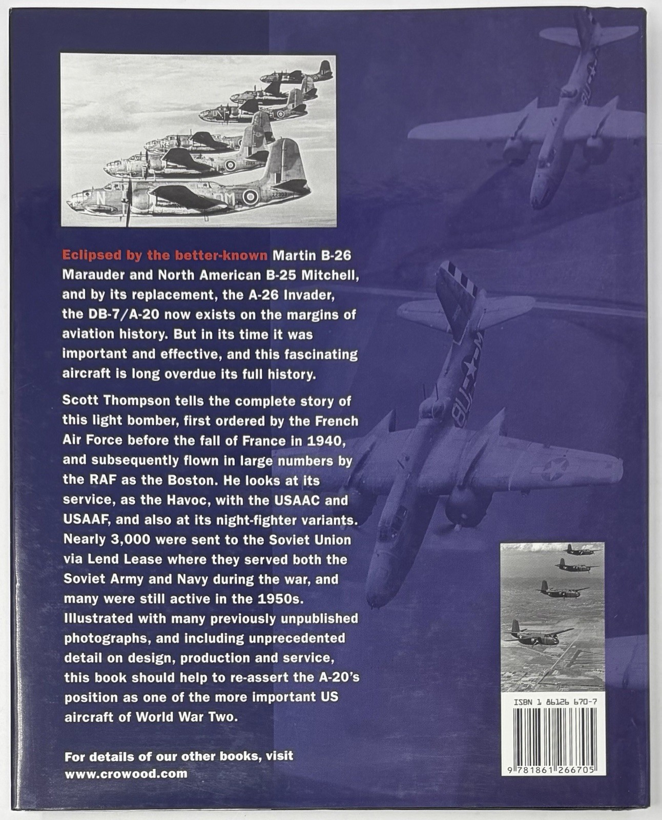 Douglas Havoc & Boston : DB-7 / A-20 Series by Thompson Crowood Aviation Book