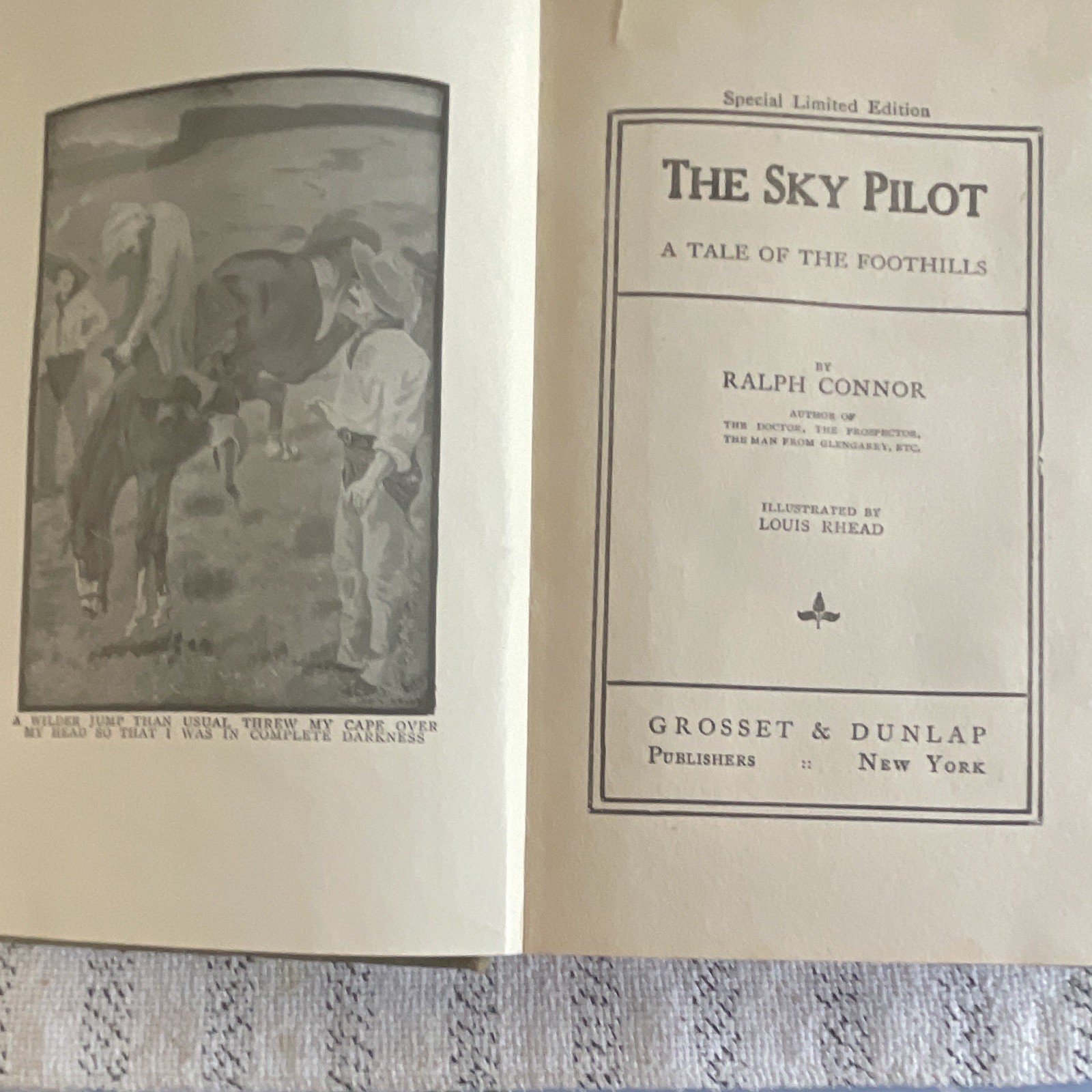 Ralph Connor The Sky Pilot HC 1899 Special Limited Ed Illustrated Louis Rhead