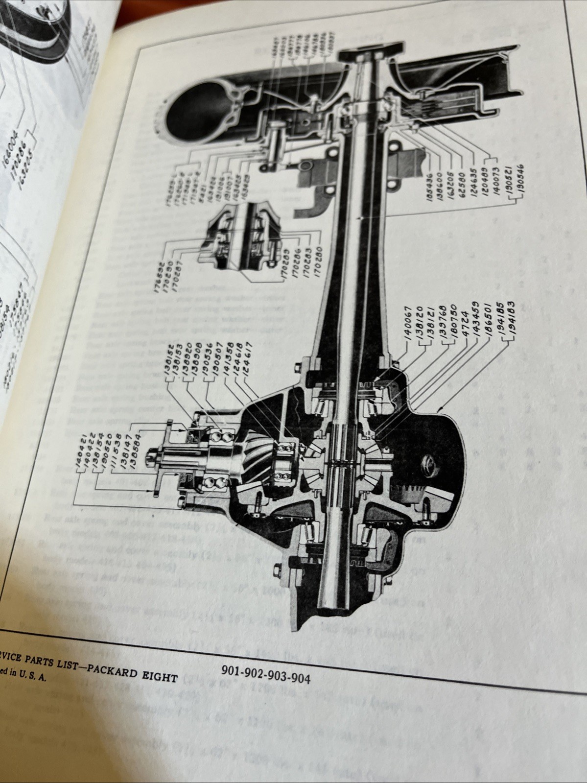 1931 Packard Service Parts List 1931