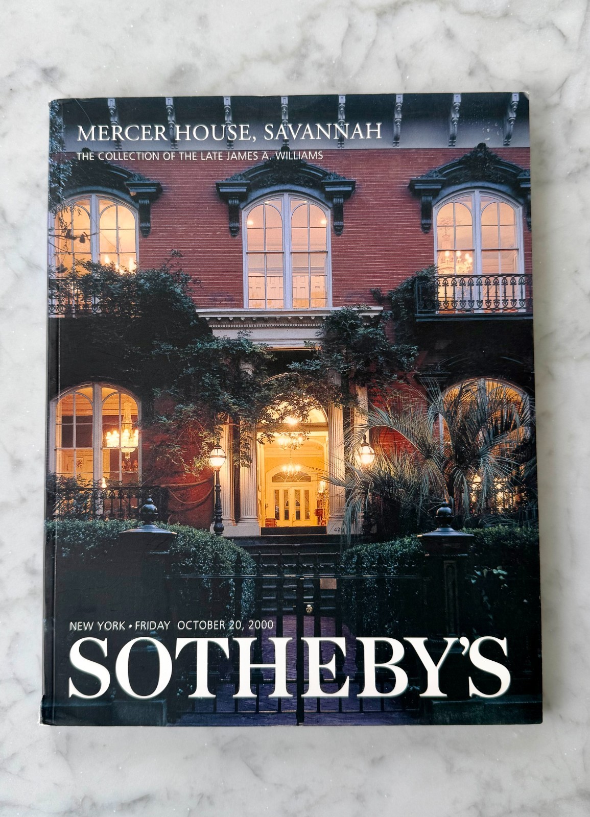 Mercer House, Savannah: The Collection of the Late James A. Williams, Sale 7527