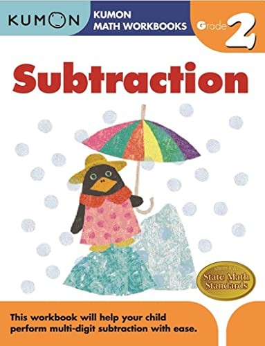 Kumon Grade 2 Subtraction (Kumon Math Workbooks), Ages 7-8, 96 pages – paper…