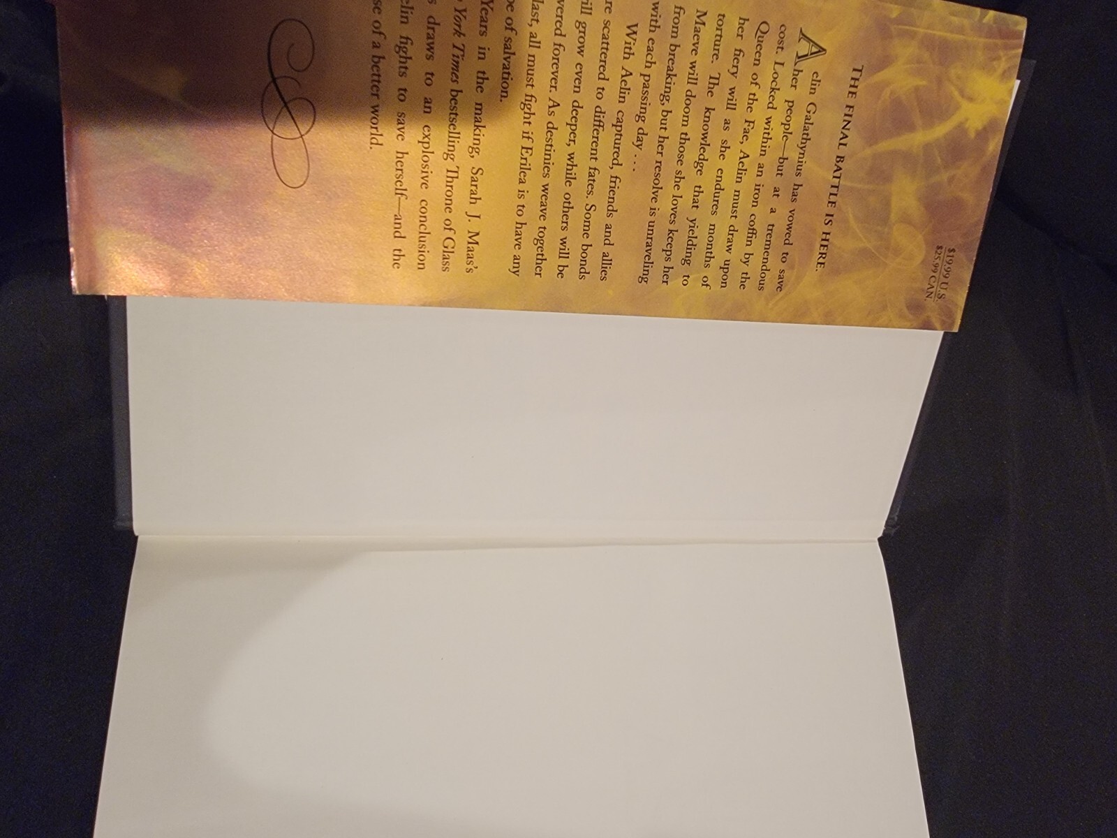Throne of Glass: Kingdom of Ash by Sarah J Maas 2018 1st Edition 1st Printing HC