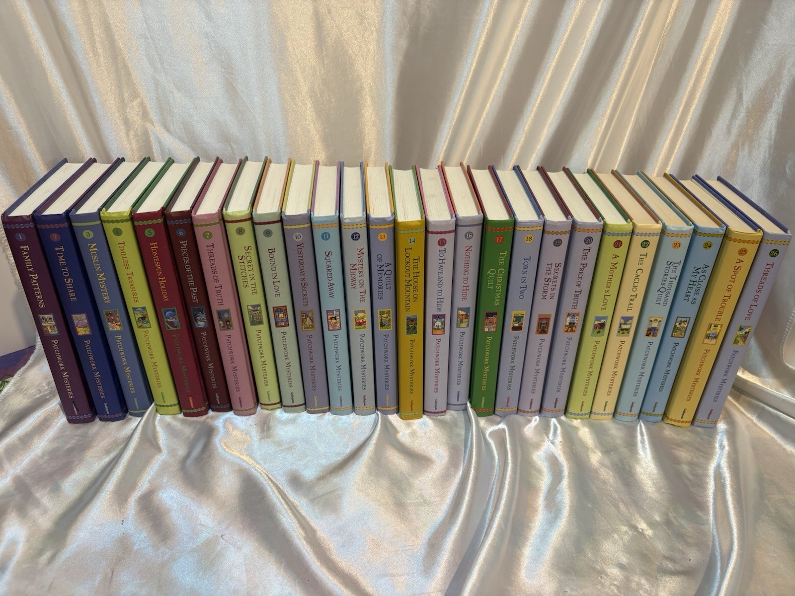 Lot of 26 PATCHWORK MYSTERIES Guideposts Books HC Christian Cozy missing book 27