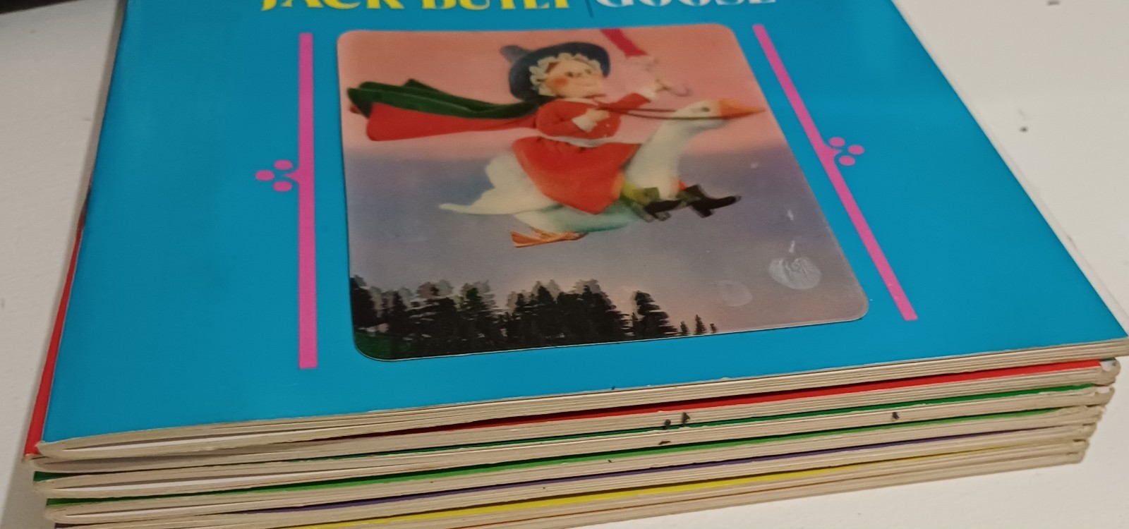 7 Vintage Grosset 3D Puppet Wonder Books