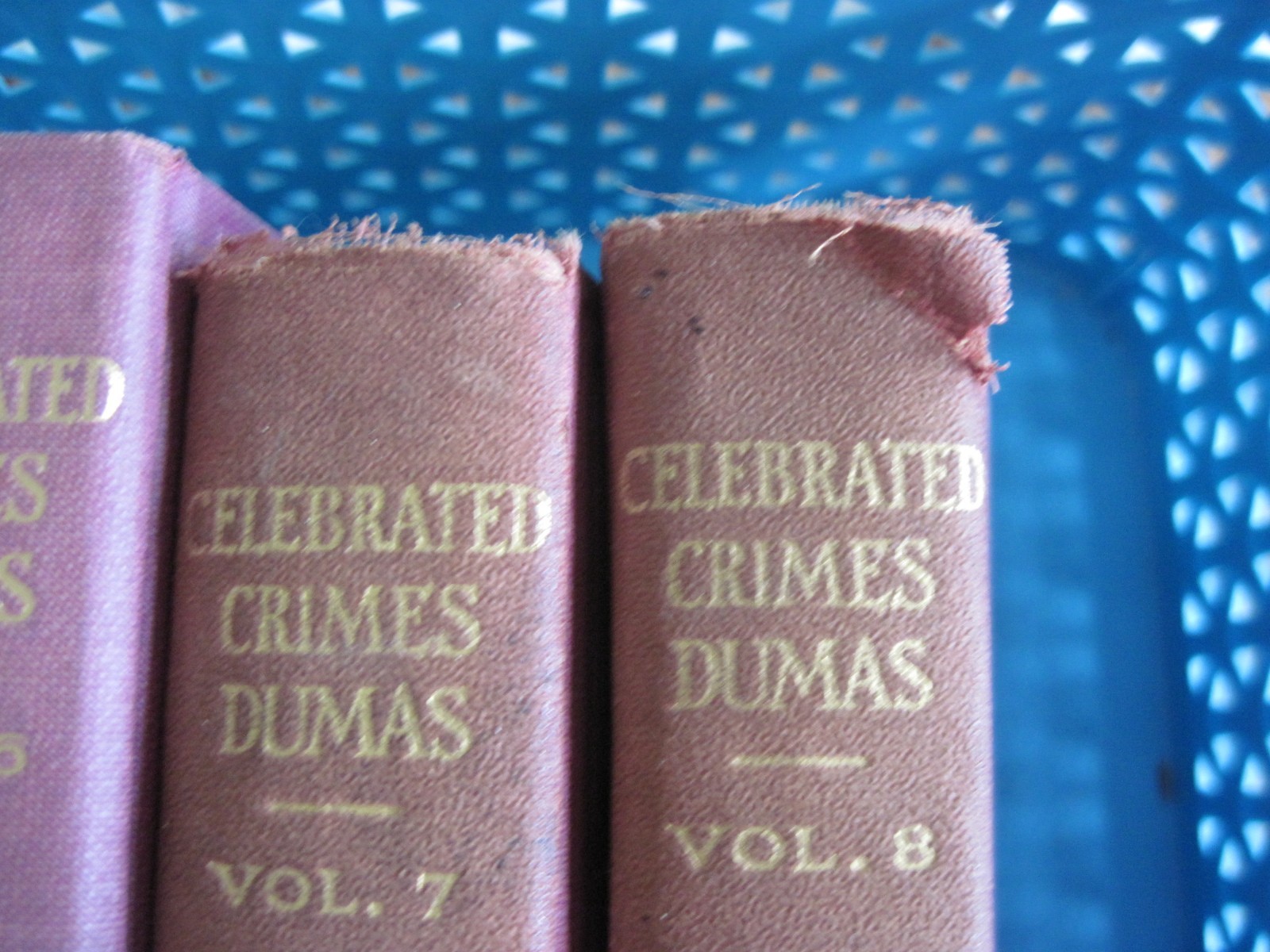Celebrated Crimes Alexandre Dumas Set of 7 Hardcover Books