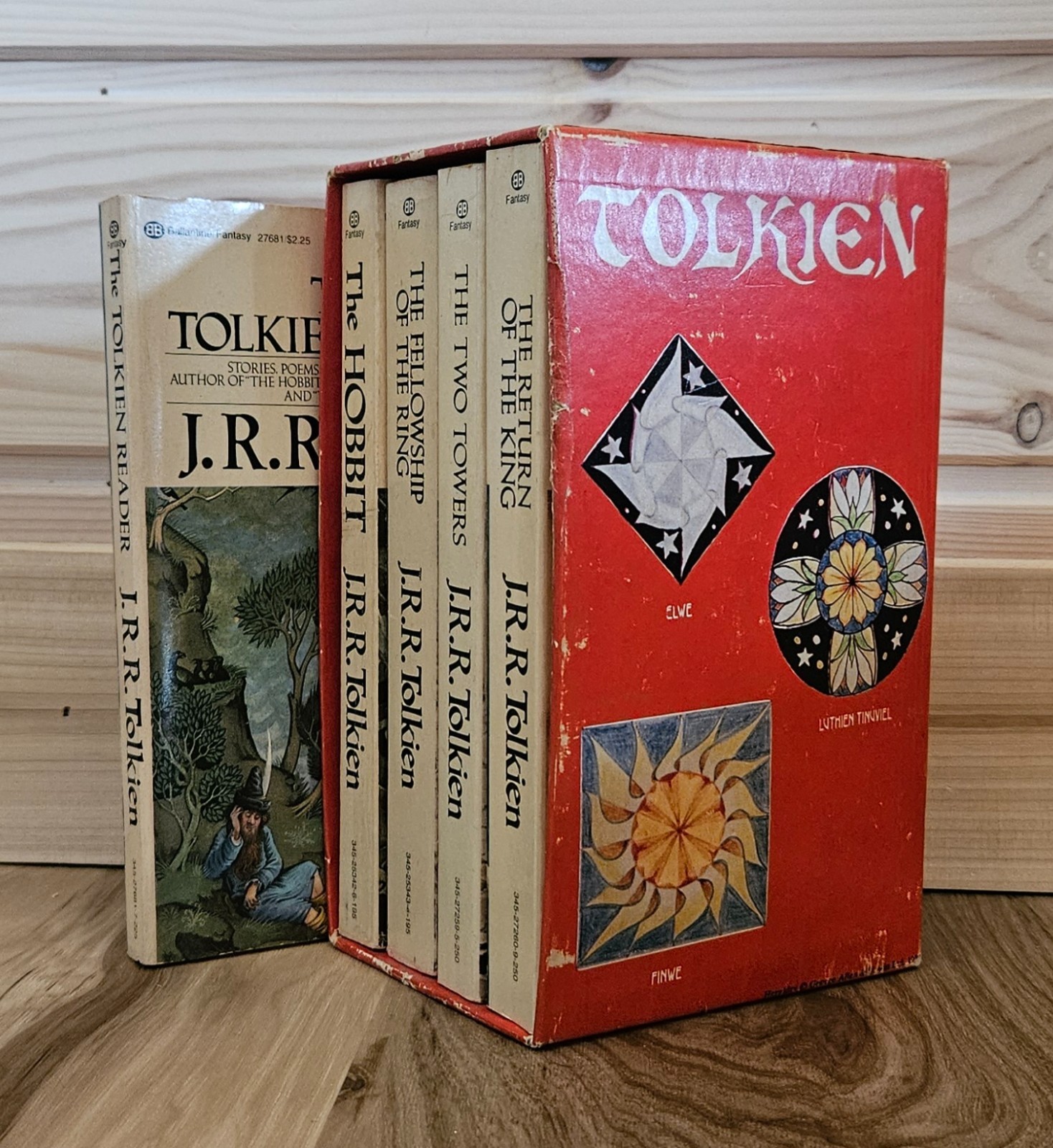 Tolkien Lord of the Rings Hobbit 1970’s Red Box Books VG+ Condition plus BONUS!