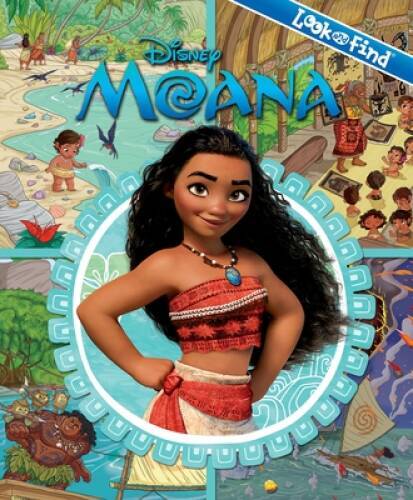 Disney Moana Look and Find Book Hardcover (PiKids Media) Phoenix Int – VERY GOOD
