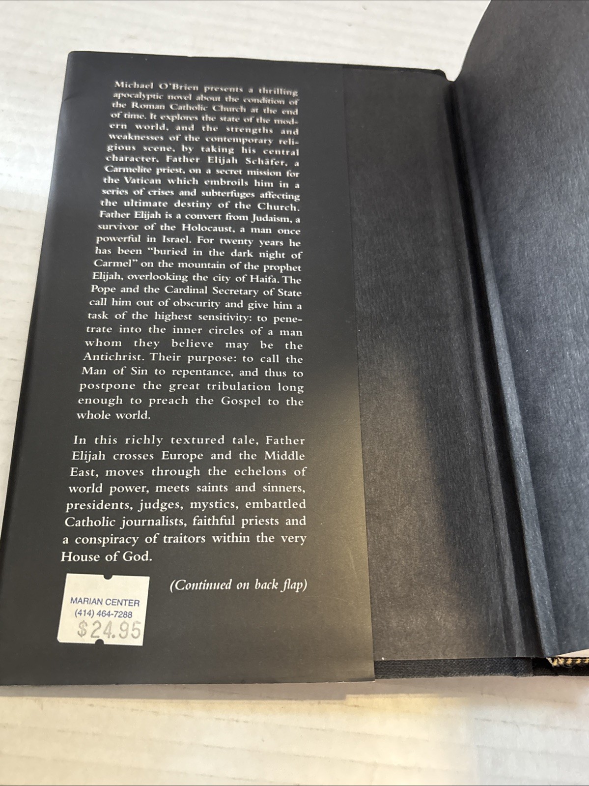 Father Elijah: An Apocalypse Michael O’Brien hardcover Collectible – Good