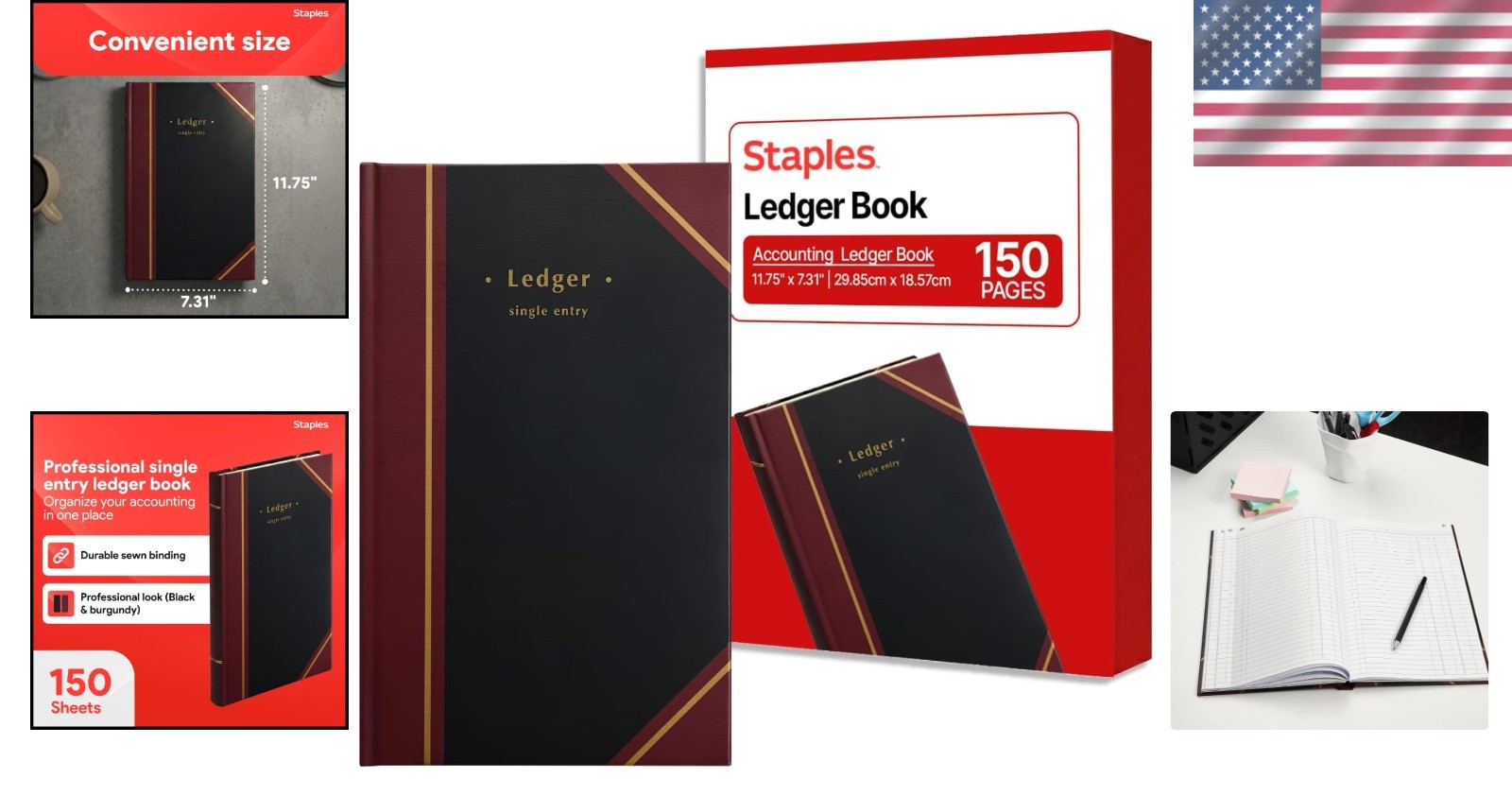 Hardbound Accounting Book: 150 Pages for Structured Financial Logs
