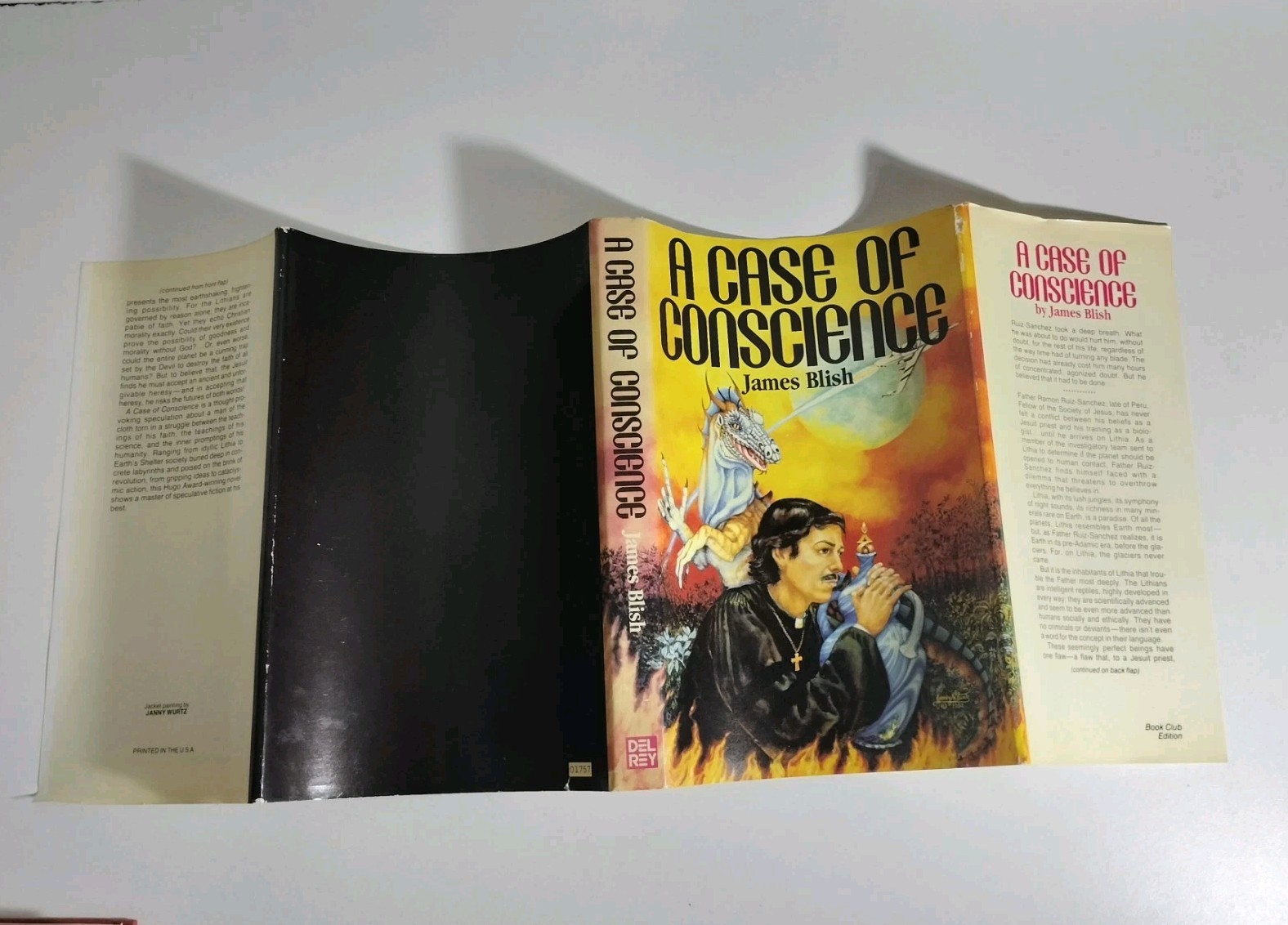James Blish – A Case of Conscience (Del Rey, March 1982) BCE code R15 Hardcover