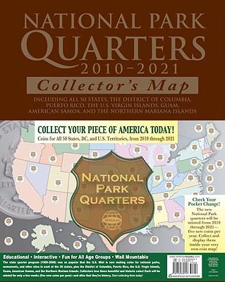 SEALED NATL Park Quarters Map by Whitman Publishing Oversized 2010-2021