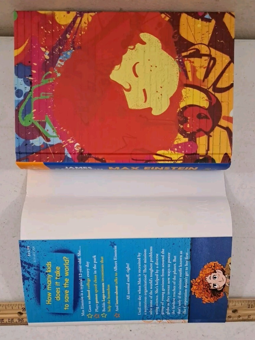 SIGNED-1st Ed-1st Print- James Patterson-Chris Grabenstein-Max Einstein Genius..