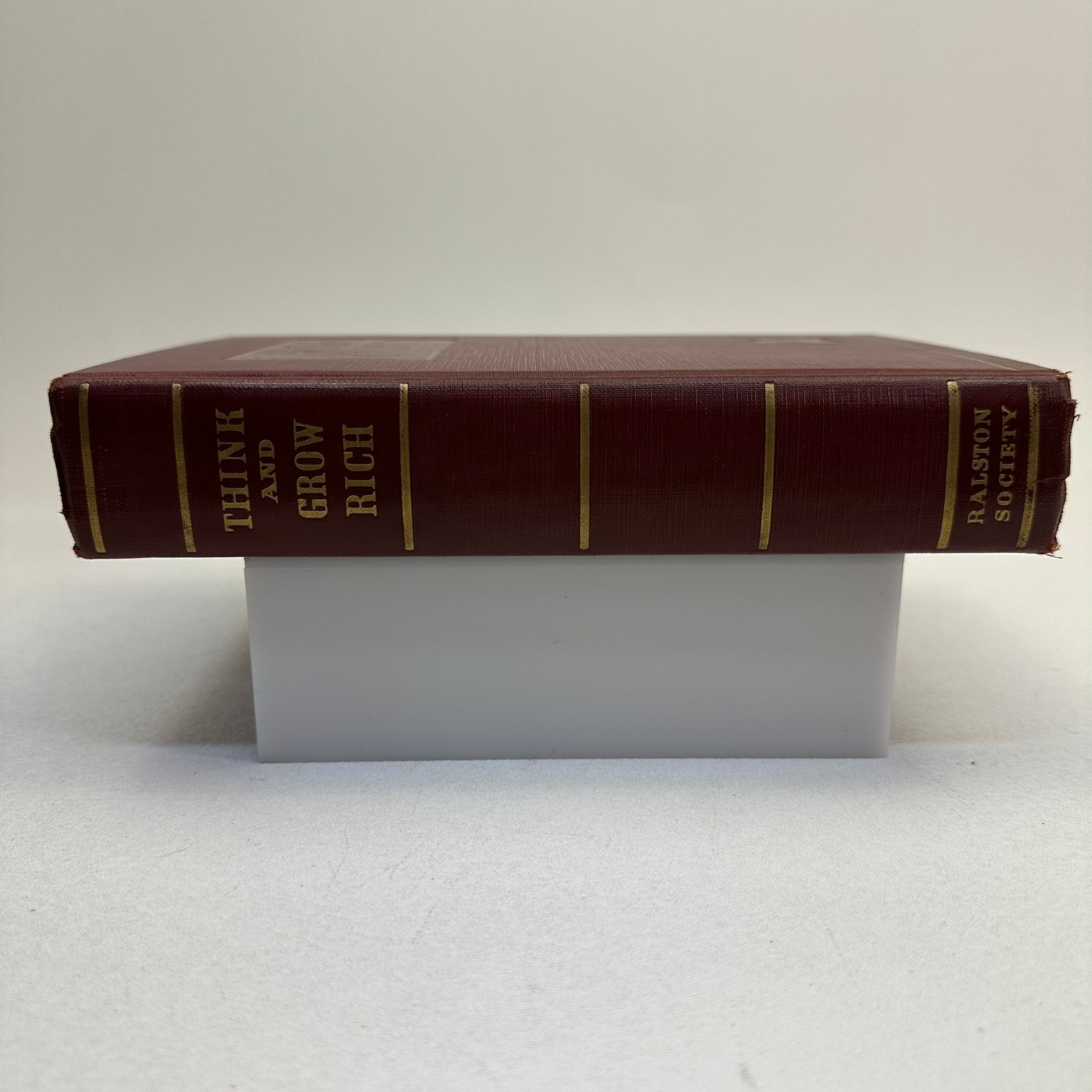 Think and Grow Rich Napoleon Hill 1937 Fourth Printing Self-Help Ralston Society