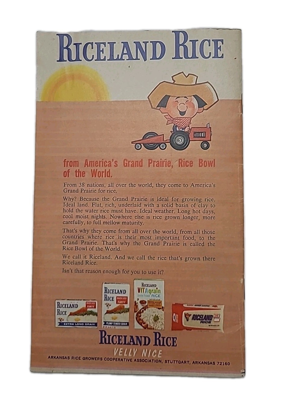 RICELAND RICE Vintage Quick ‘n Easy Recipe Cook Book 29 pages early 1970’s