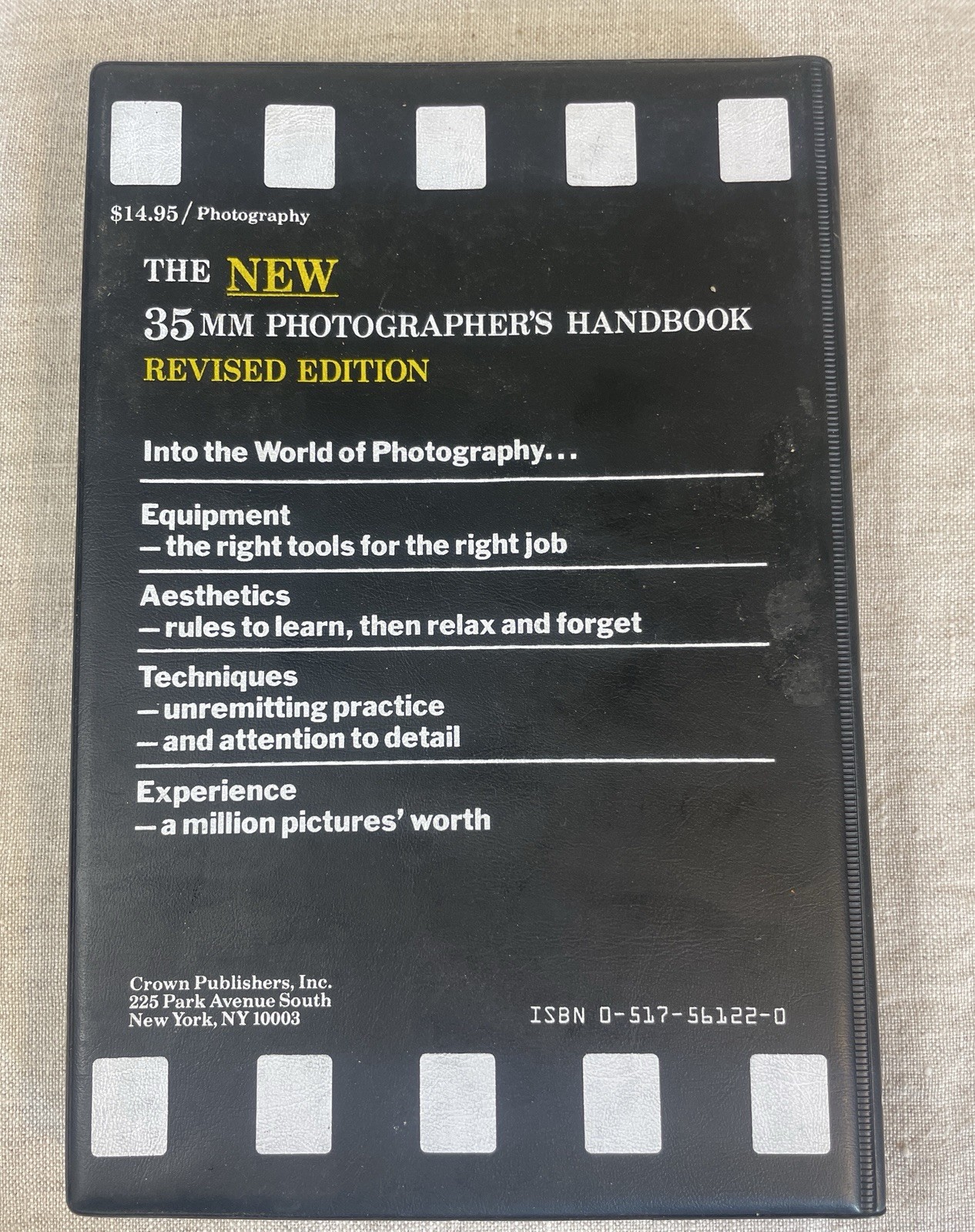 New 35 MM Photographers Handbook Calder Garrett 1986 pictures how to take vtg