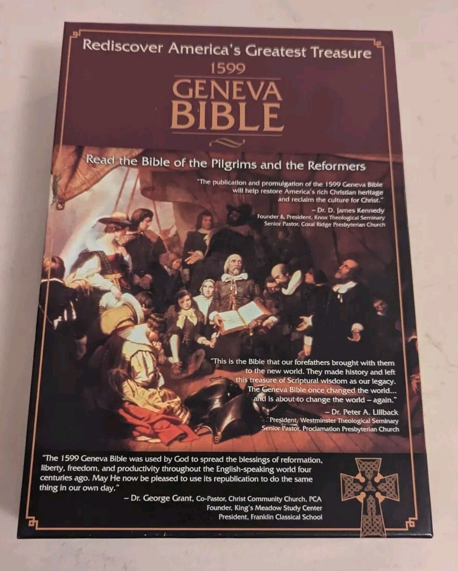 1599 Geneva Bible (Black Bonded Leather Edition)