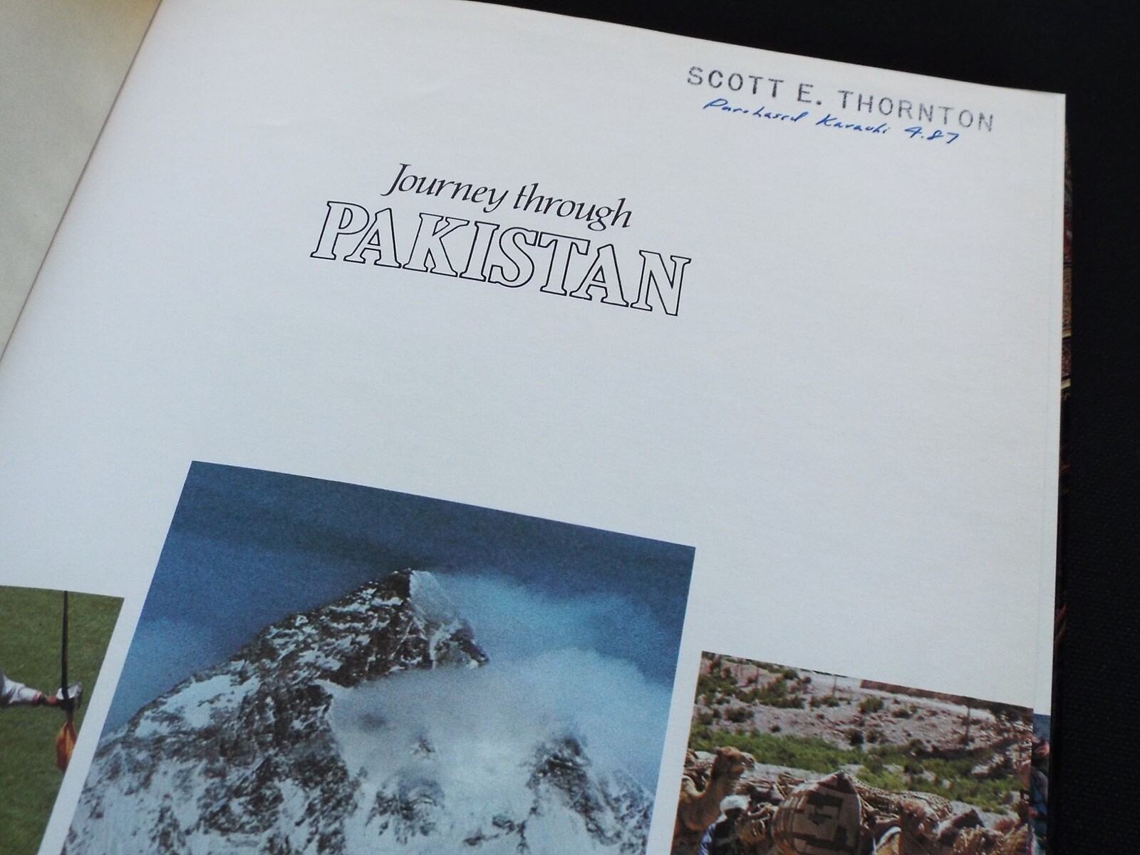 Journey Through Pakistan by Mohamed Amin – Large Hardcover with Dust Jacket