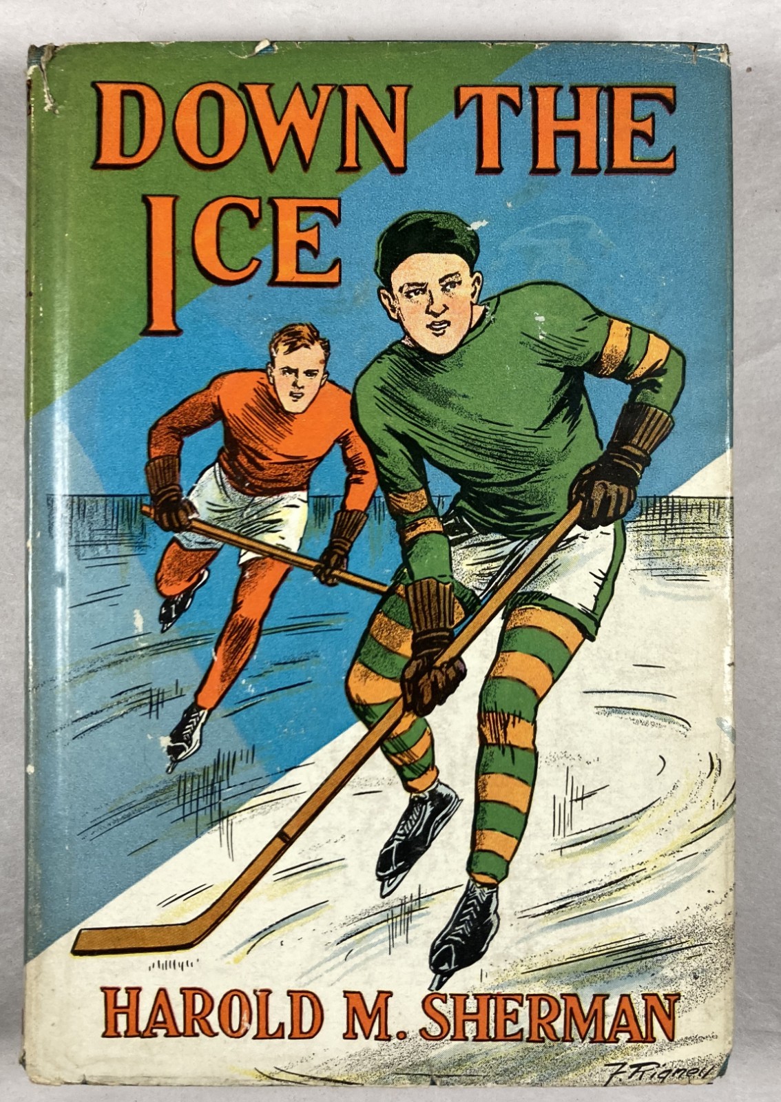 DOWN THE ICE. Vintage First Edition 1932 HC/DJ. Harold M. Sherman.