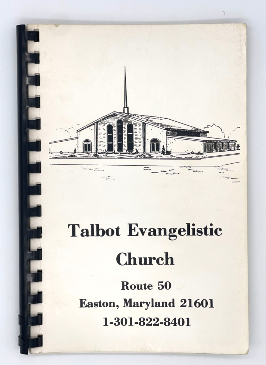 Recipes Cookbook Church Ladies Easton MD Regional Vintage 1989-60 pages