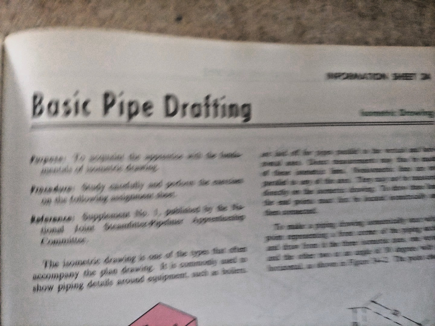 Instruction Manual for Steamfitter Pipefitter Apprentices HC 1974 & Pipe Welders