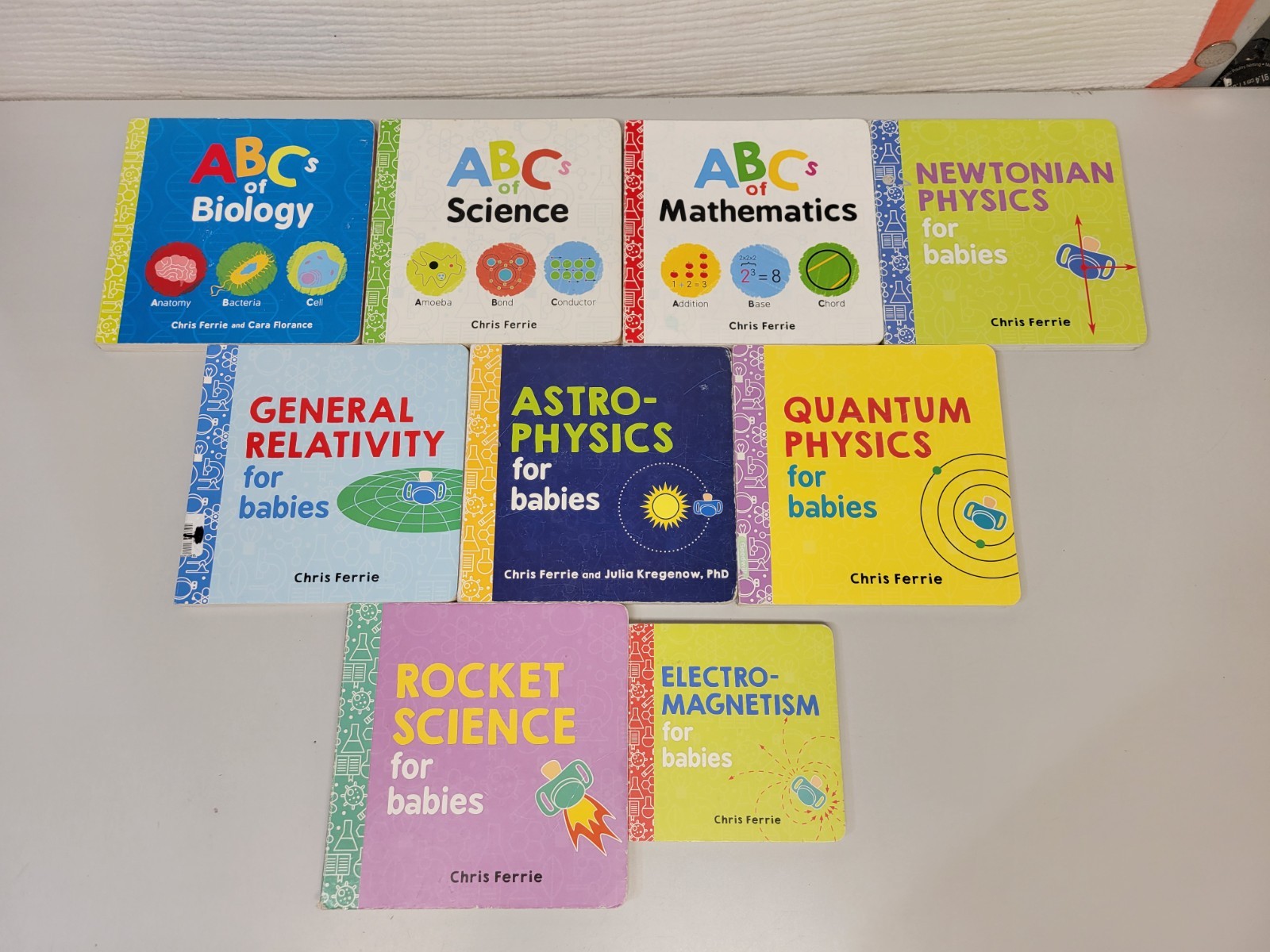 Lot of 9 Baby University Board Books for Babies by Chris Ferrie