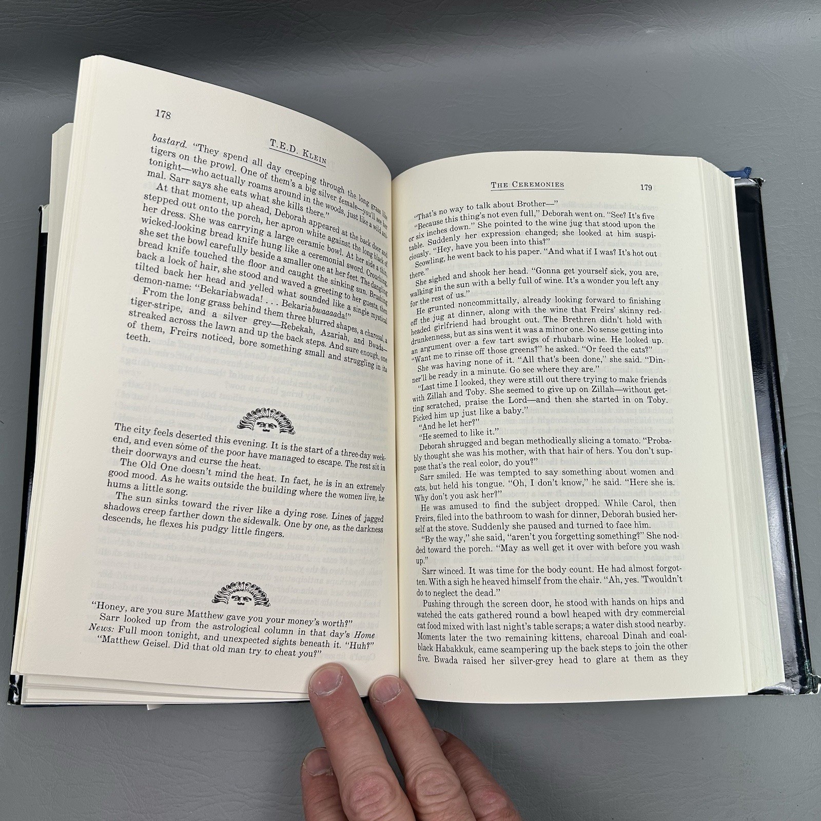 The Ceremonies by T. E. D. Klein FIRST Edition Viking Press 1984 HC/DJ Very GOOD