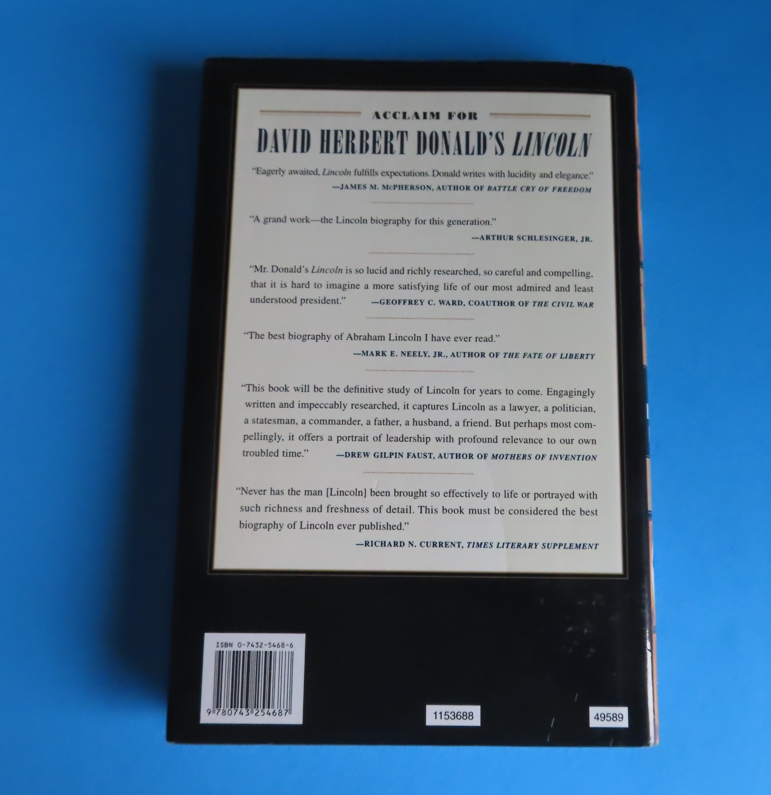 David Herbert Donald “We Are Lincoln Men” First Edition 2003