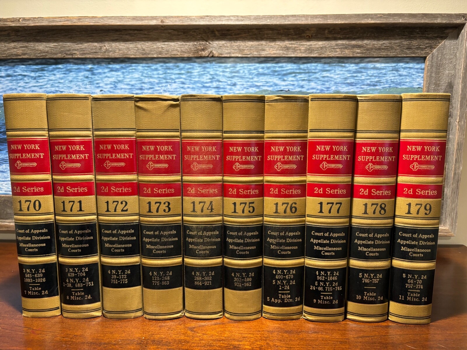 NEW YORK SUPPLEMENT 2d SERIES Lot of 135 Volumes #125-259 – HB Court Appeals LAW