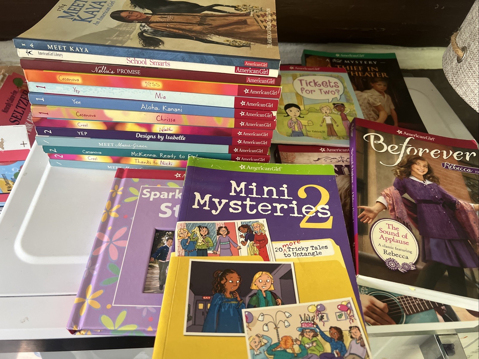 American Girl doll Books Early To Mid 2000’s 19 Books In Lot Molly Kit Samantha