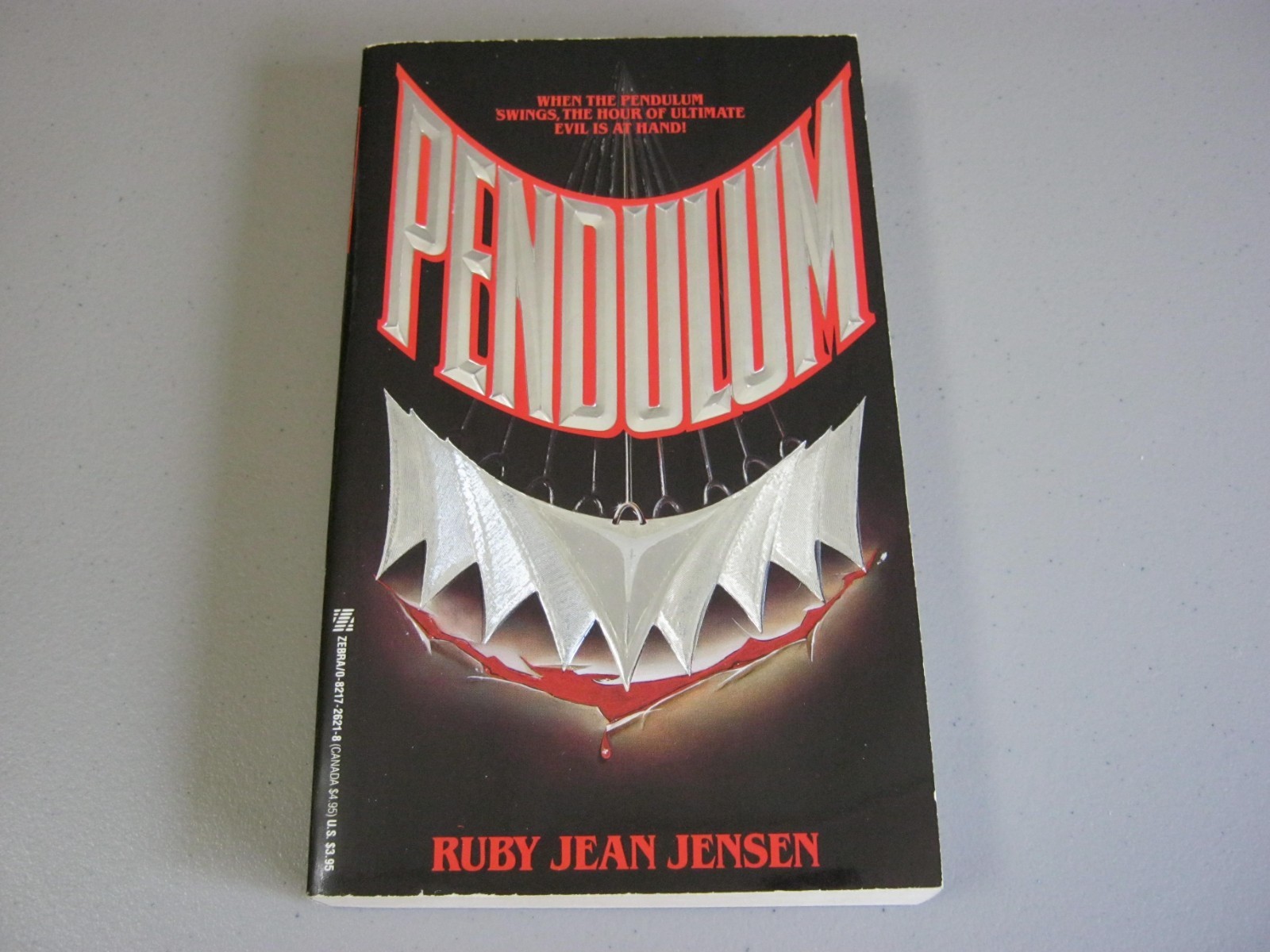 PENDULUM by RUBY JEAN JENSEN – VINTAGE HORROR PB – ZEBRA BOOKS 1989 NEW/UNREAD