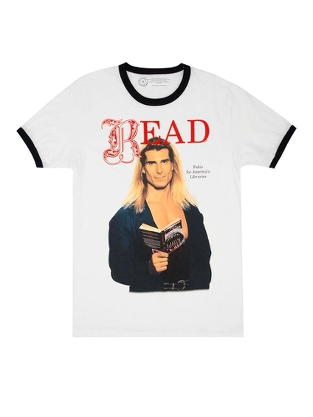Fabio Read Unisex Ringer T-Shirt X-Large by Out of Print (English)