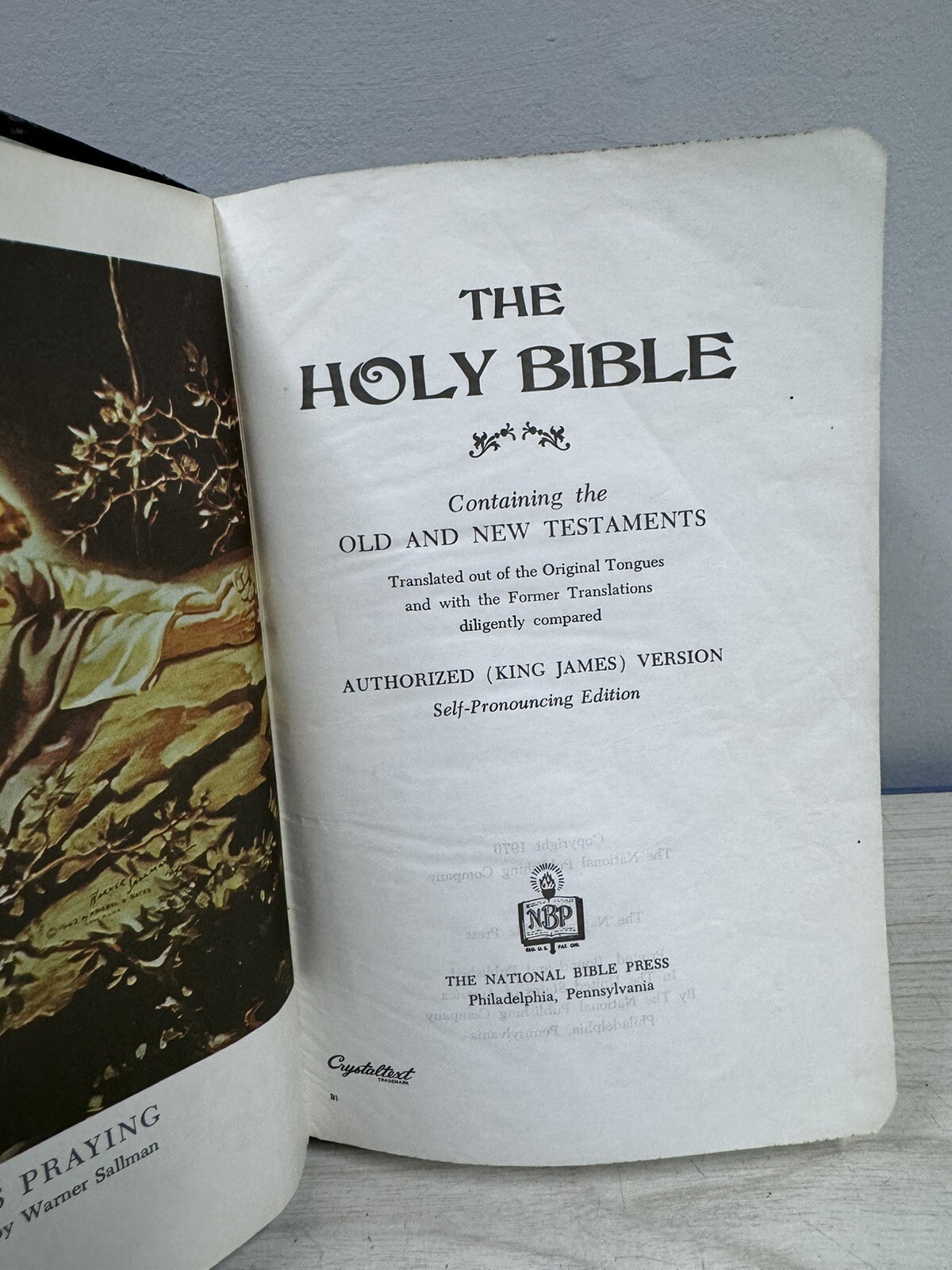 Holy Bible Red Letter Concordance Edition 1970 National Bible Press