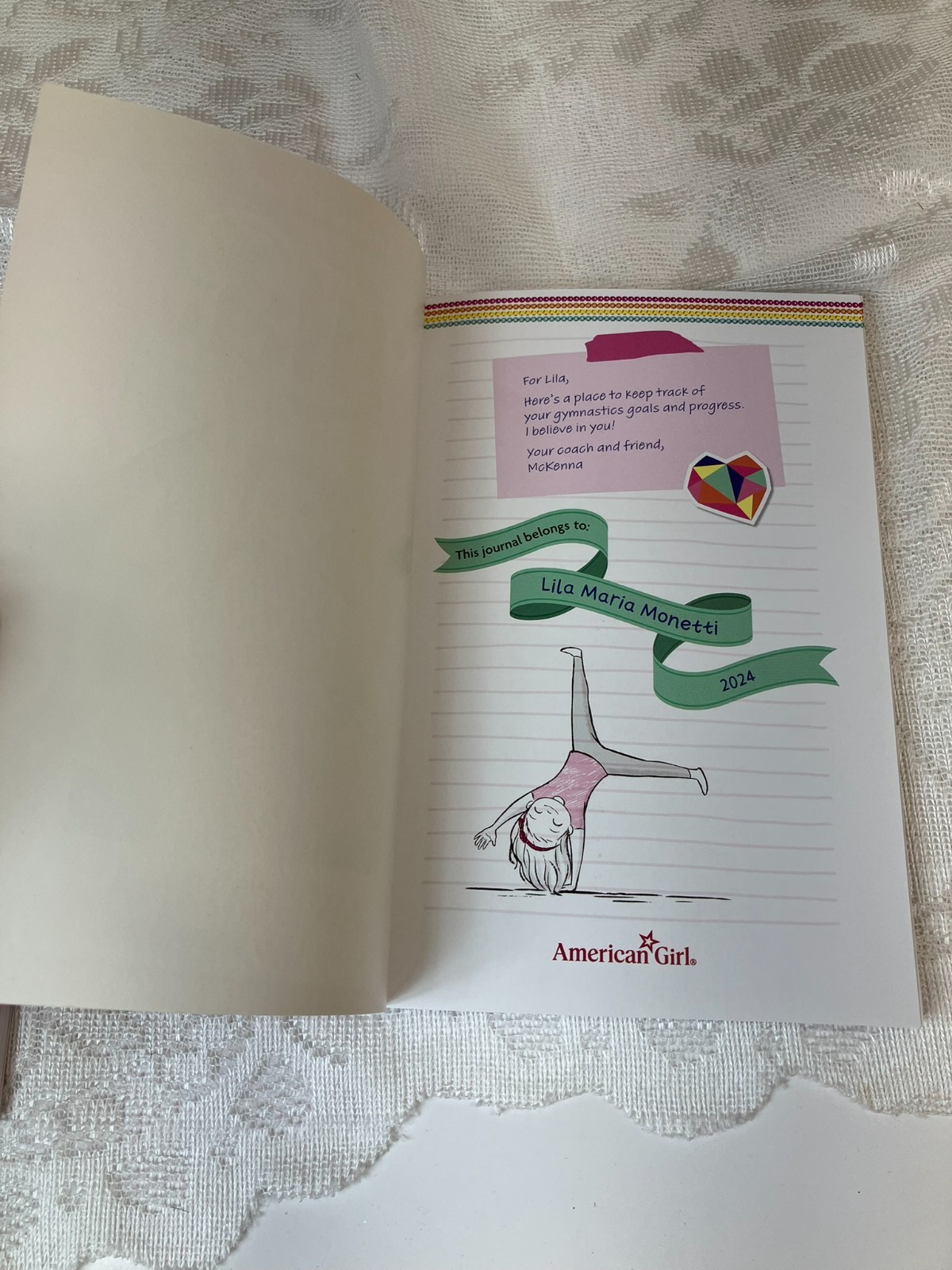 American Girl Doll Meet Lila Book My Journal, By Lila Monetti Paperback